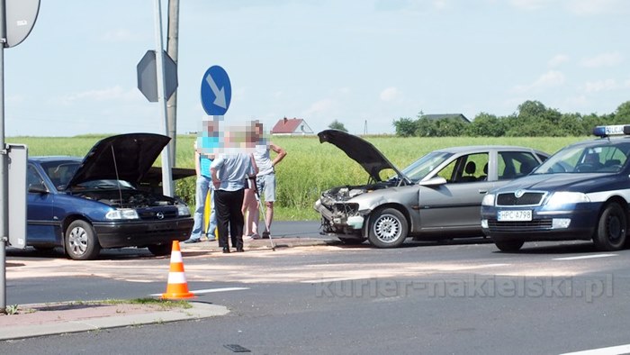 Zderzenie samochodów na obwodnicy Nakła nad Notecią