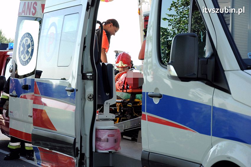 Dachowanie osobówki na krajowej piątce