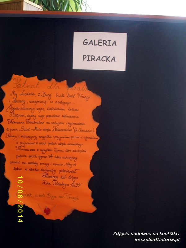 Dzień Pirata ? impreza czytelnicza w Zespole Szkół w Kowalewie