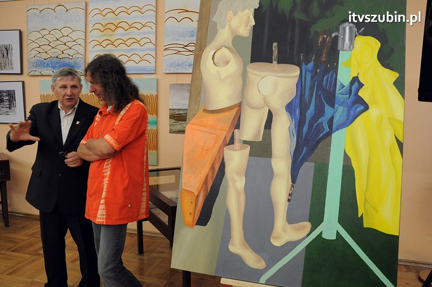 W Szubinie otwarto wystawę prac artystów zawodowych z Polski i Niemiec