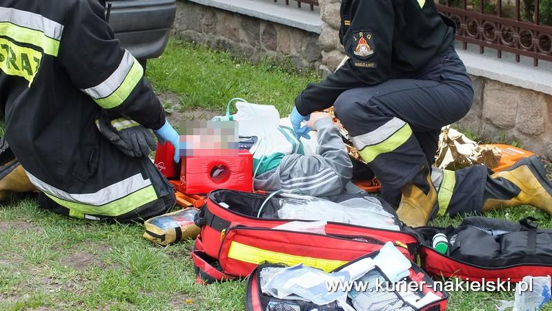 Mężczyznę z przebitym płucem zabrał śmigłowiec LPR