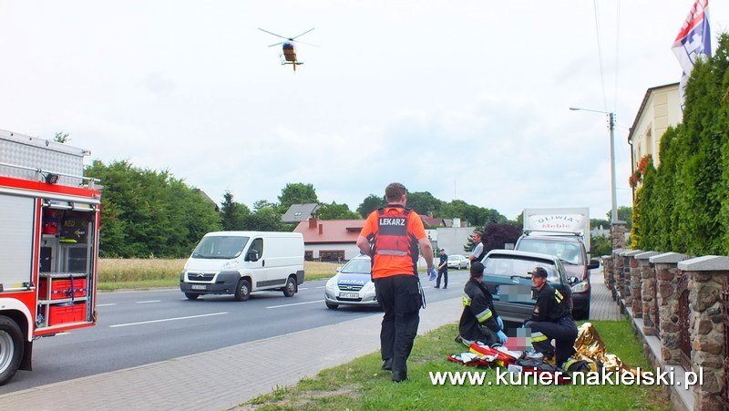 Mężczyznę z przebitym płucem zabrał śmigłowiec LPR