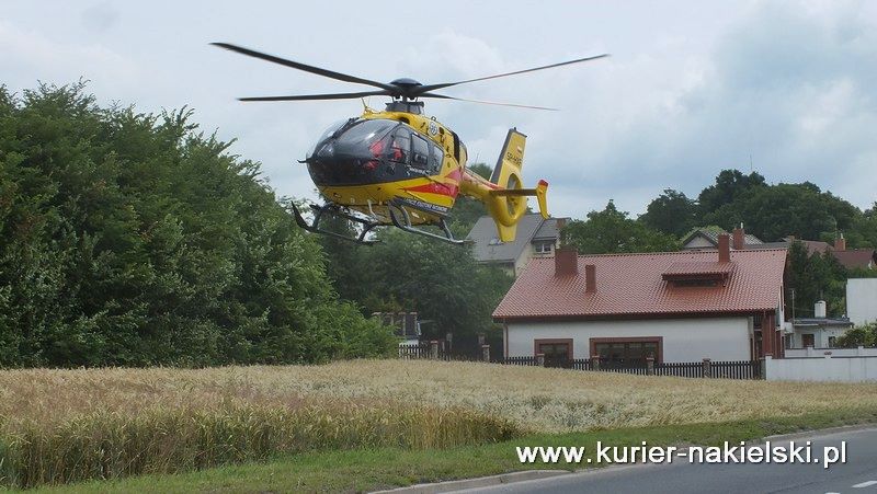 Mężczyznę z przebitym płucem zabrał śmigłowiec LPR