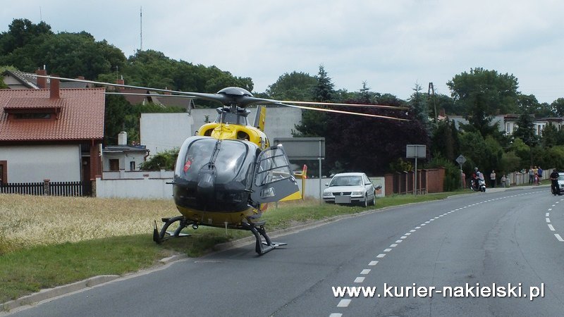 Mężczyznę z przebitym płucem zabrał śmigłowiec LPR