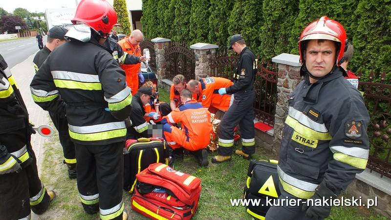 Mężczyznę z przebitym płucem zabrał śmigłowiec LPR