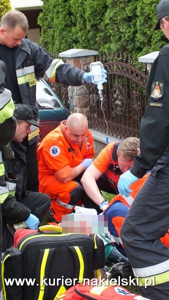 Mężczyznę z przebitym płucem zabrał śmigłowiec LPR
