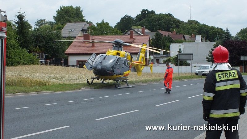 Mężczyznę z przebitym płucem zabrał śmigłowiec LPR
