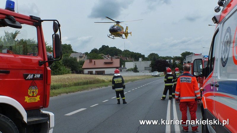 Mężczyznę z przebitym płucem zabrał śmigłowiec LPR