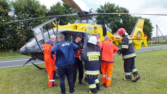 Zderzenie samochodów w Sadkach, dwoje dzieci w szpitalu