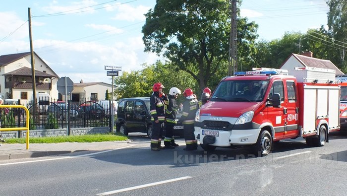 Kolizja trzech pojazdów w Trzeciewnicy