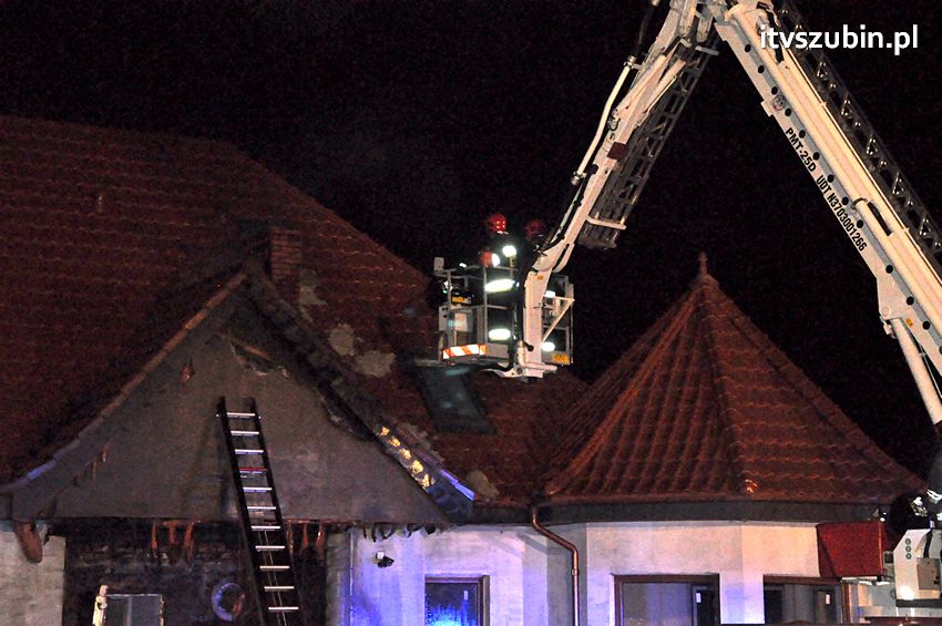 Nocny pożar w Małych Rudach