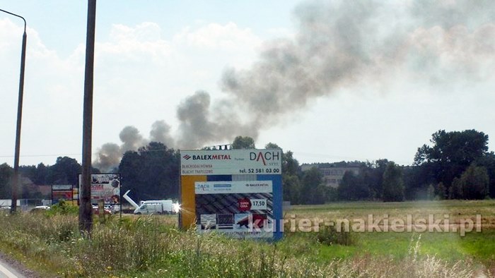 Spłonęło poddasze z dachem budynku mieszkalnego w Paterku