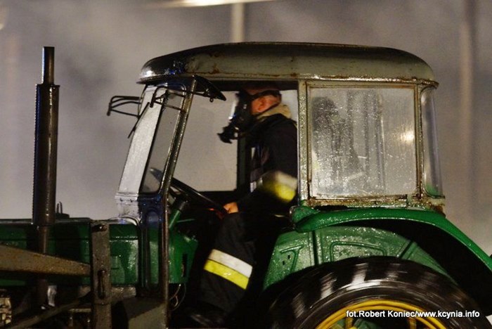 Nocny pożar w Kcyni