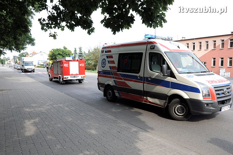 Kolizja trzech osobówek w Szubinie