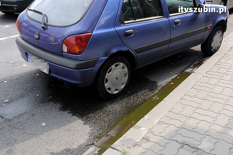 Kolizja trzech osobówek w Szubinie