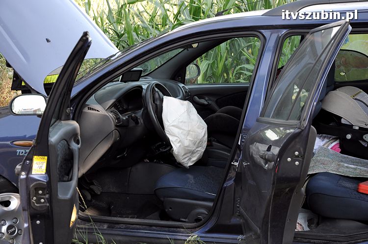 Cudem uniknęli zderzenia z przydrożnym drzewem