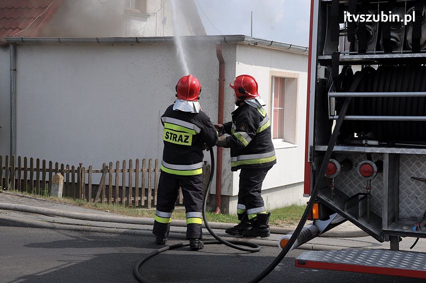 Pożar poddasza w Wolwarku