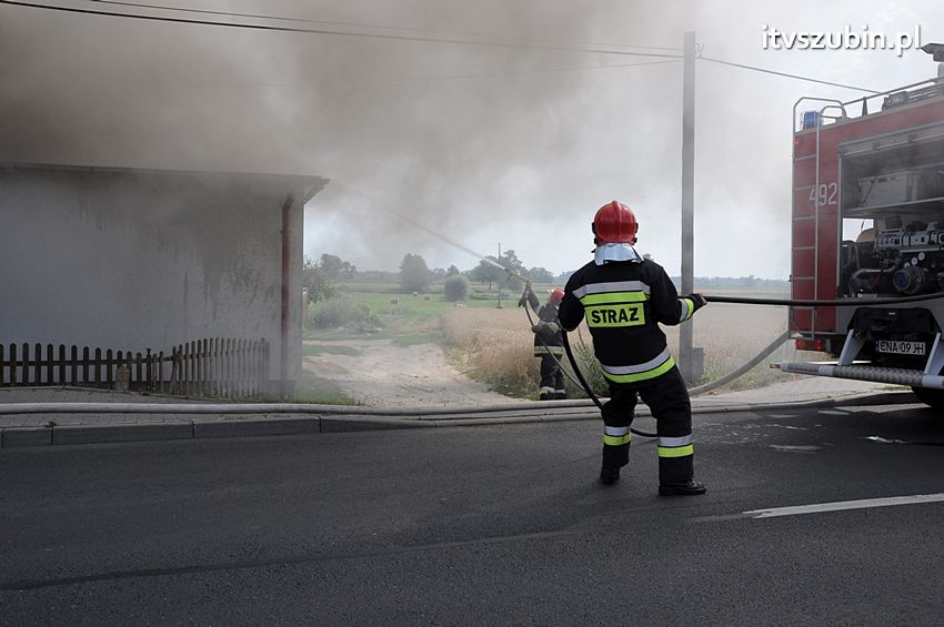 Pożar poddasza w Wolwarku