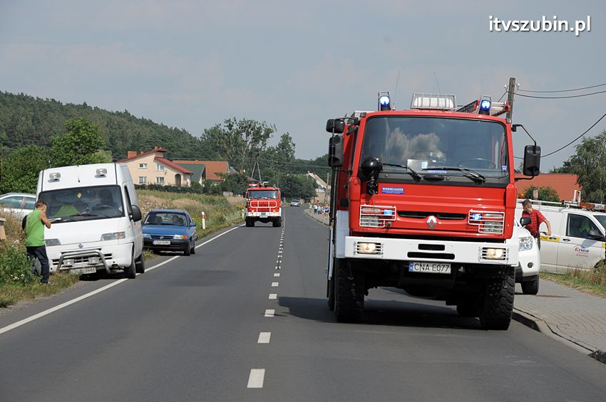 Pożar poddasza w Wolwarku