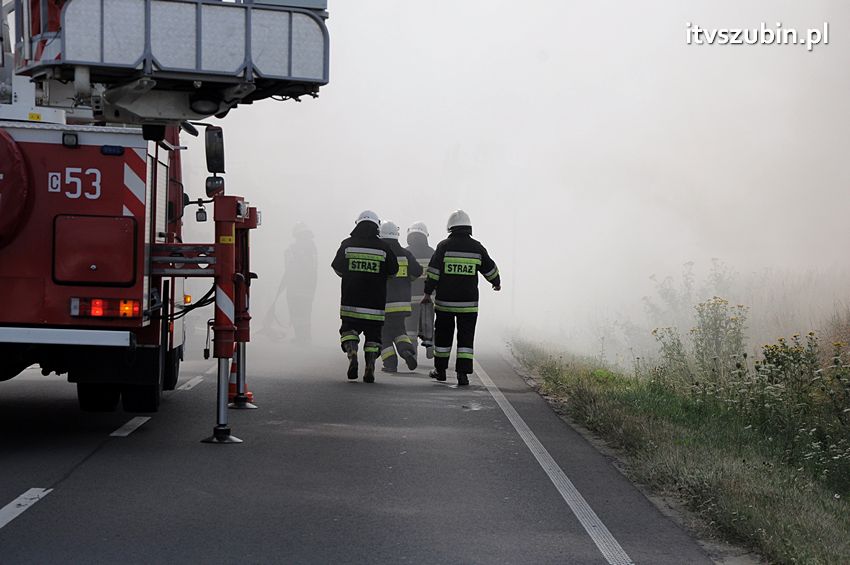 Pożar poddasza w Wolwarku