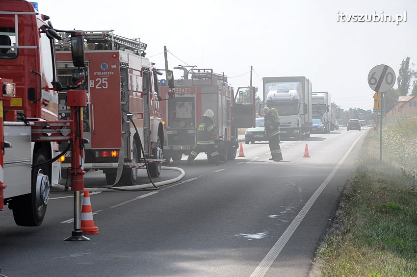 Pożar poddasza w Wolwarku
