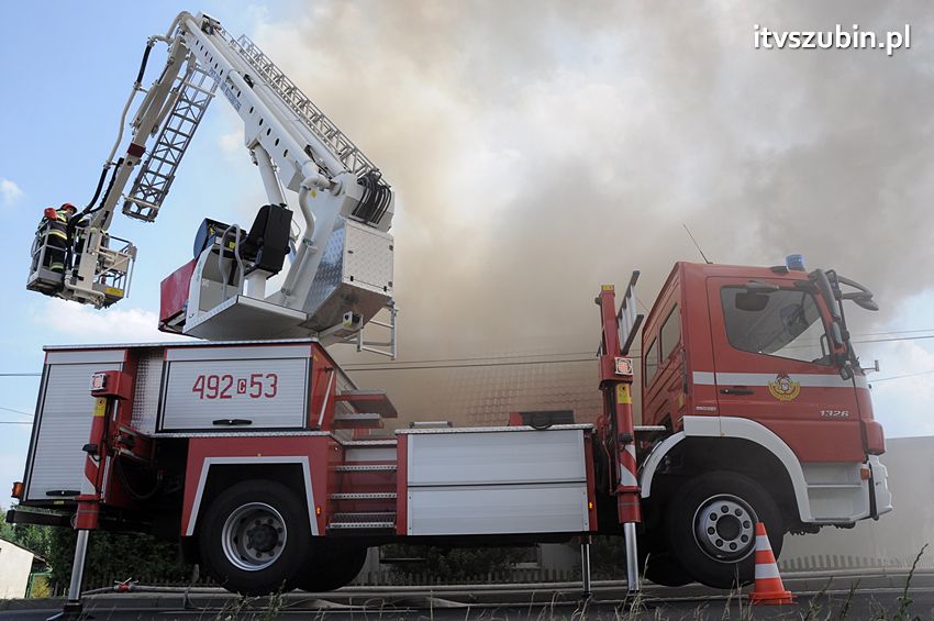 Pożar poddasza w Wolwarku