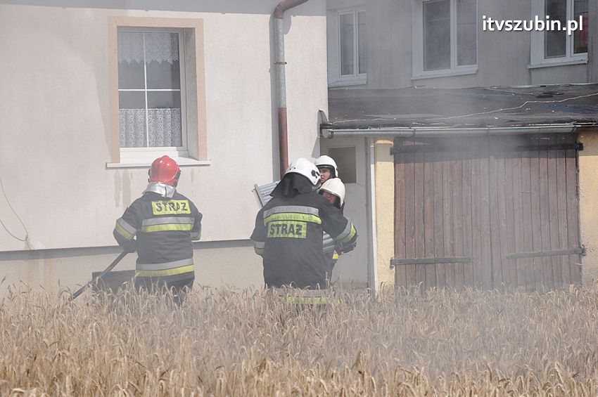 Pożar poddasza w Wolwarku