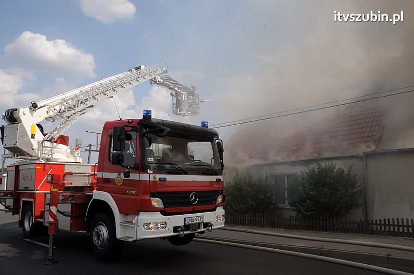 Pożar poddasza w Wolwarku