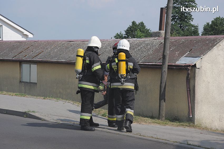 Pożar poddasza w Wolwarku
