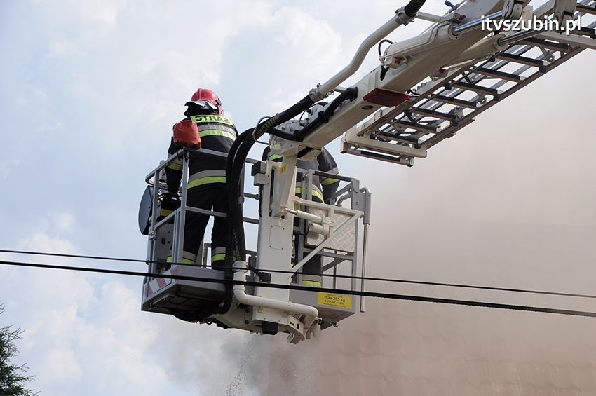 Pożar poddasza w Wolwarku