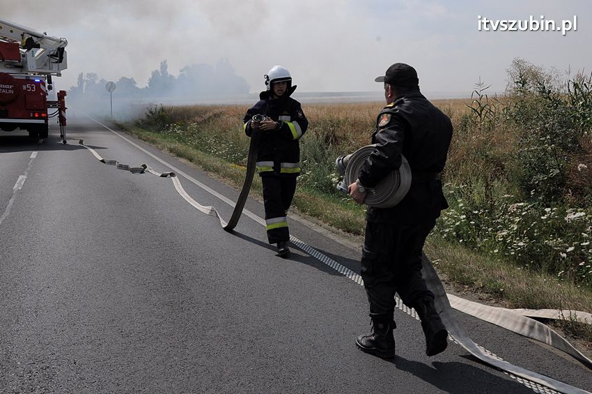 Pożar poddasza w Wolwarku