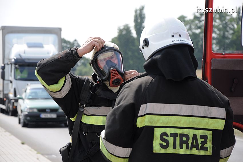 Pożar poddasza w Wolwarku