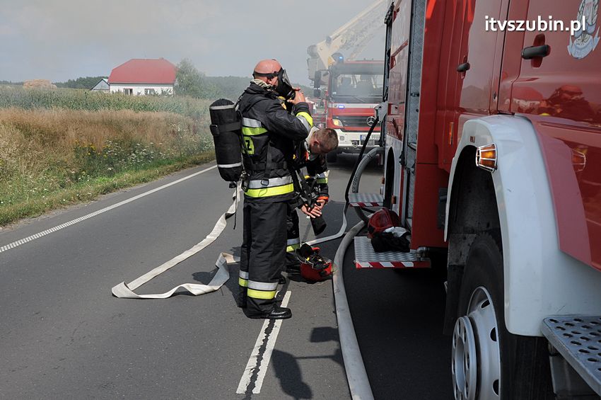Pożar poddasza w Wolwarku