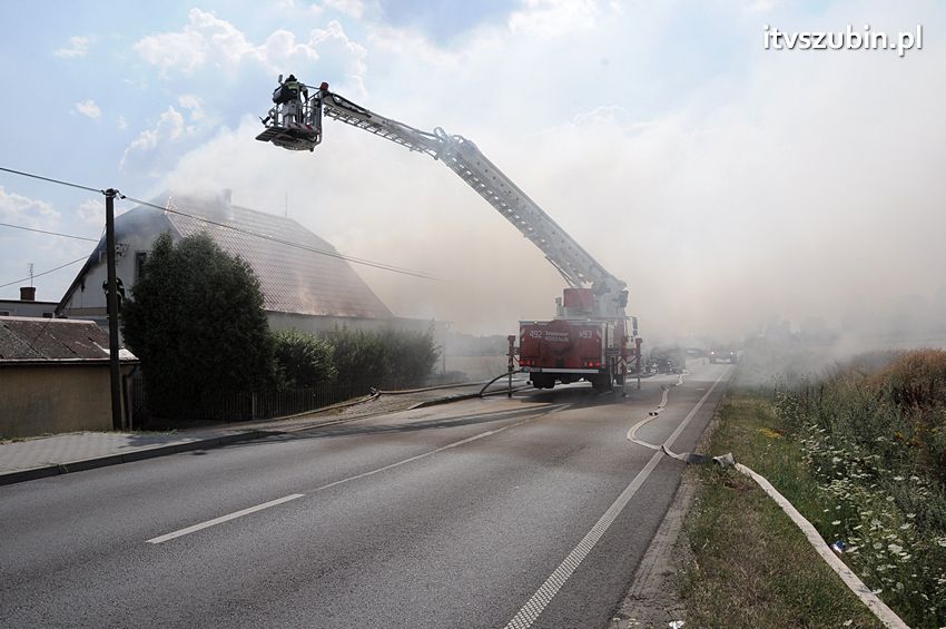 Pożar poddasza w Wolwarku