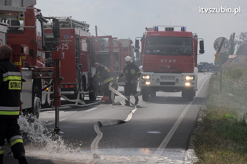 Pożar poddasza w Wolwarku
