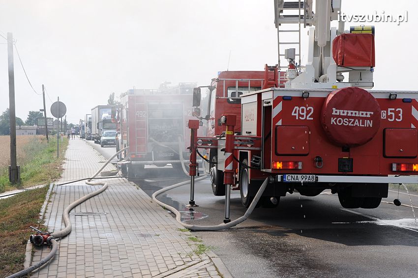 Pożar poddasza w Wolwarku