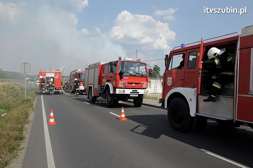 Pożar poddasza w Wolwarku