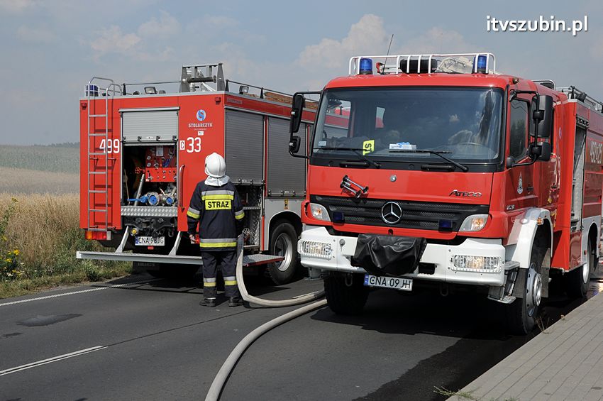 Pożar poddasza w Wolwarku