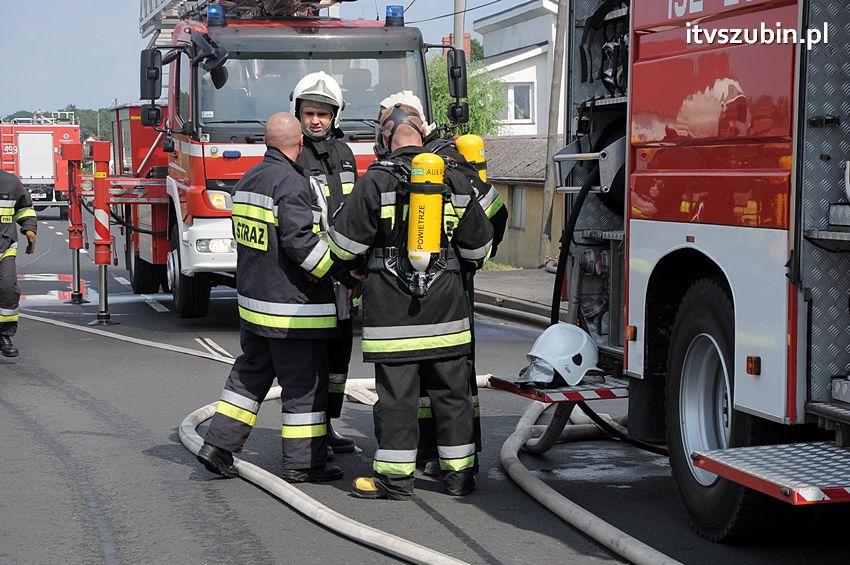Pożar poddasza w Wolwarku