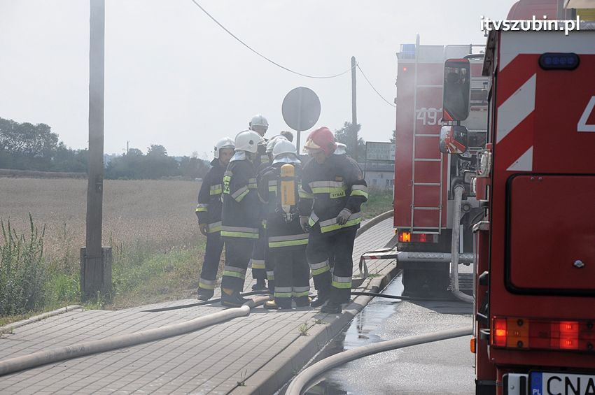 Pożar poddasza w Wolwarku
