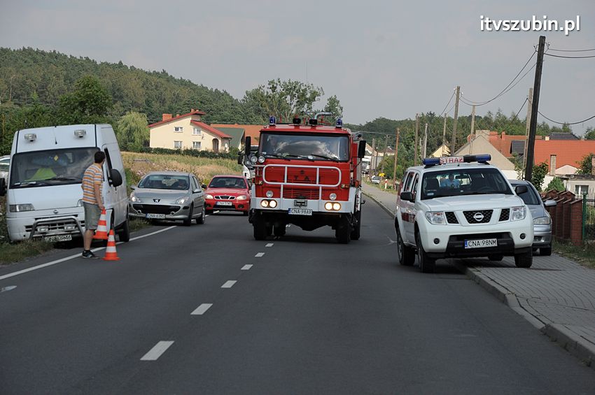 Pożar poddasza w Wolwarku