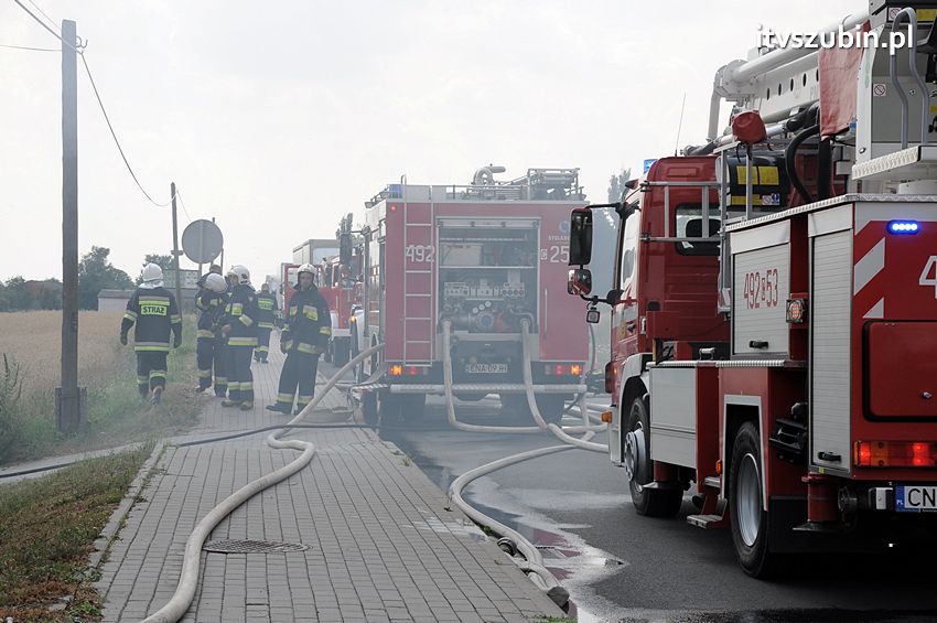 Pożar poddasza w Wolwarku