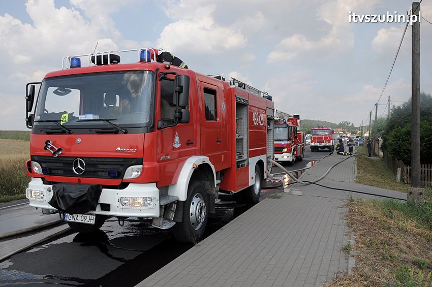 Pożar poddasza w Wolwarku