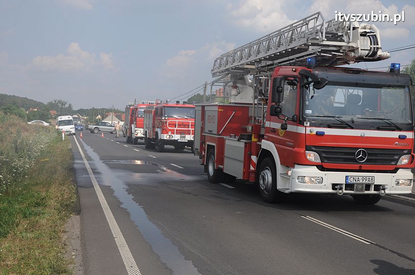 Pożar poddasza w Wolwarku
