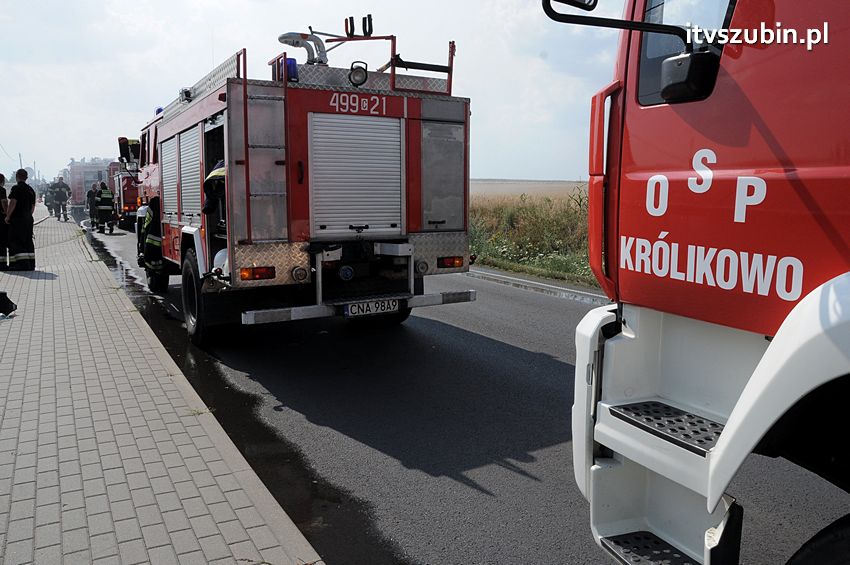 Pożar poddasza w Wolwarku