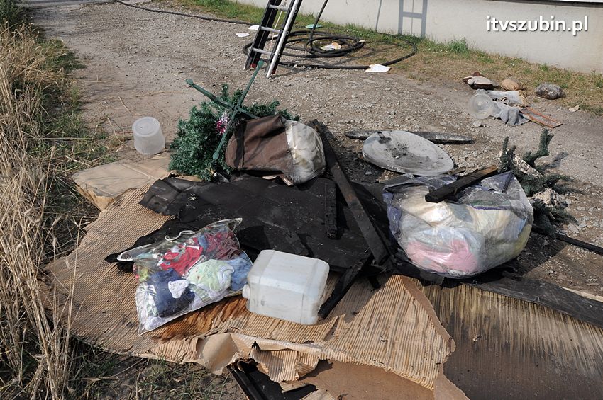 Pożar poddasza w Wolwarku