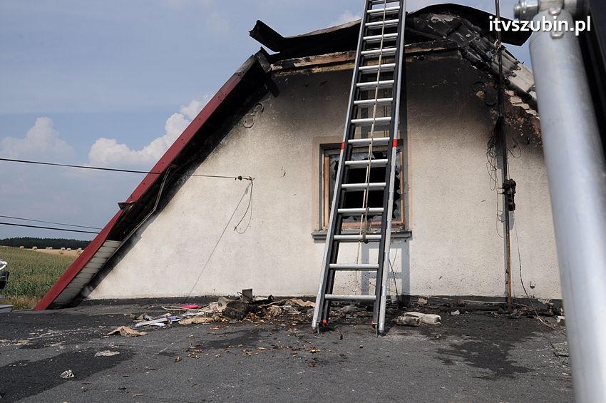 Pożar poddasza w Wolwarku
