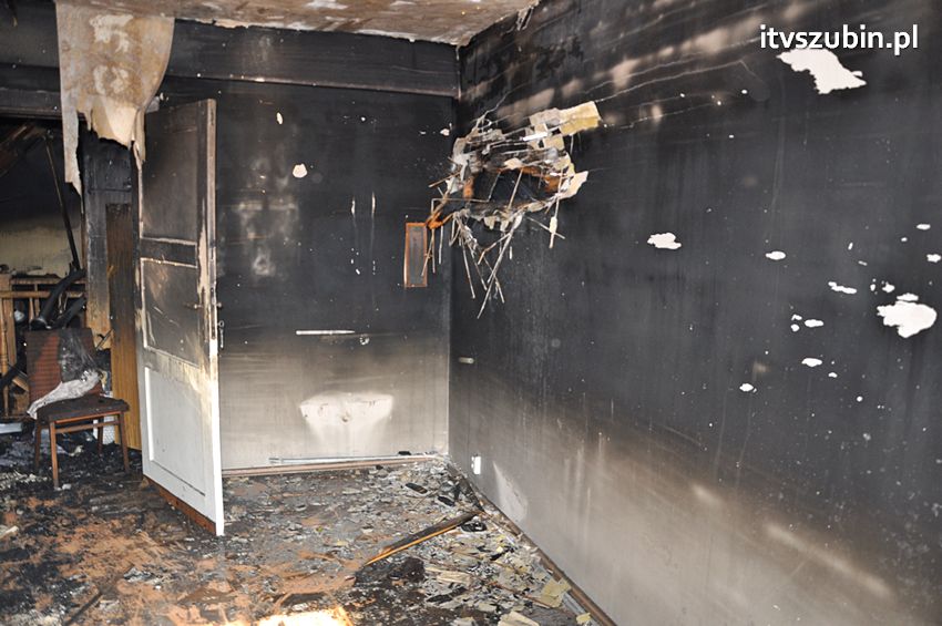Pożar poddasza w Wolwarku
