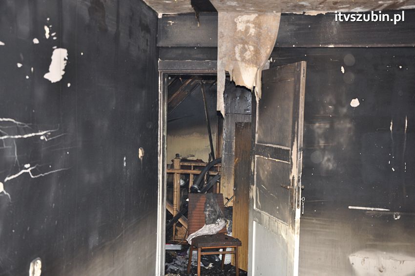 Pożar poddasza w Wolwarku