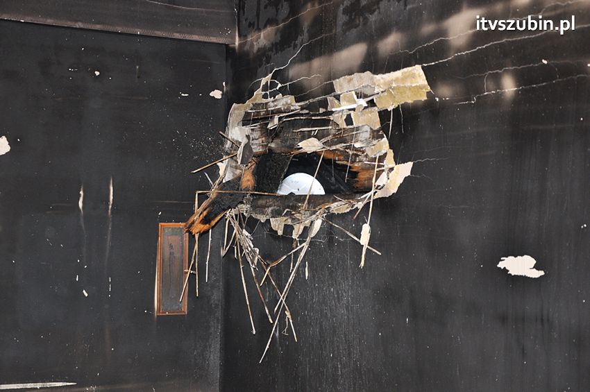 Pożar poddasza w Wolwarku